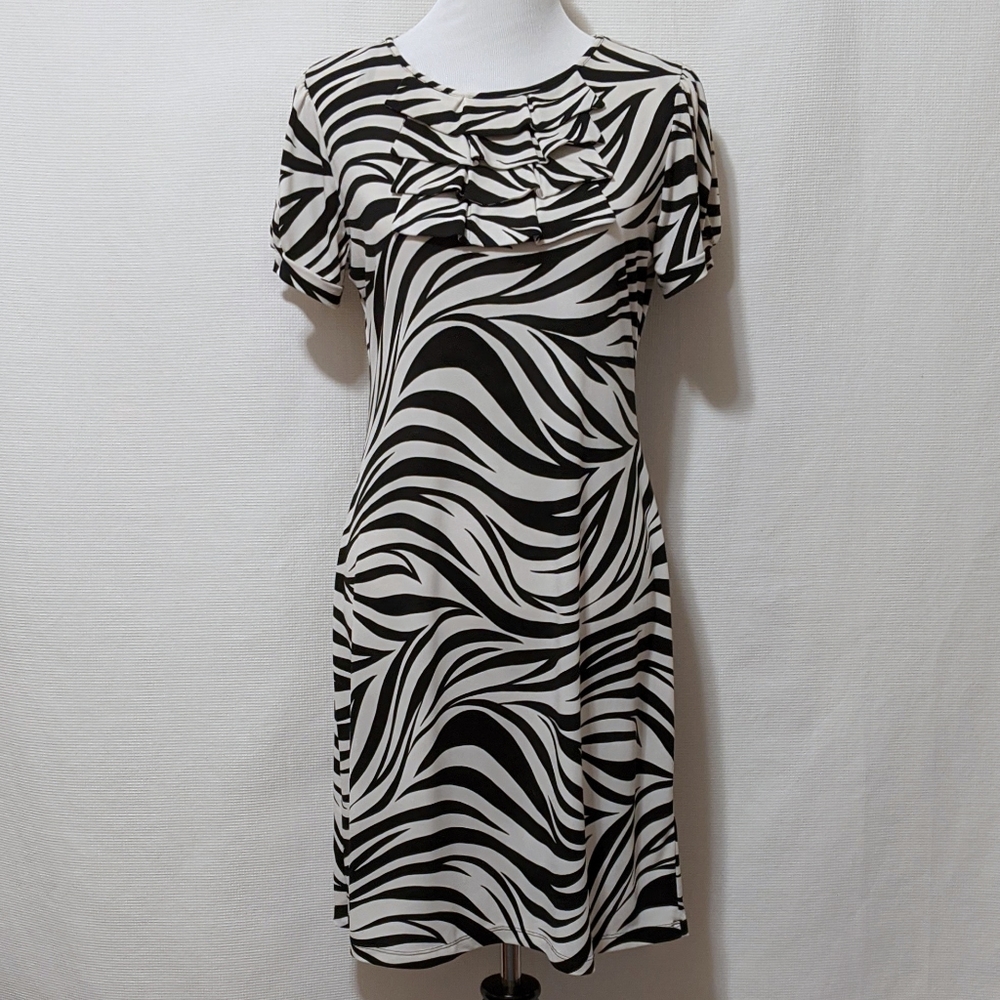 Intermission Zebra Print Sheath Dress | 10